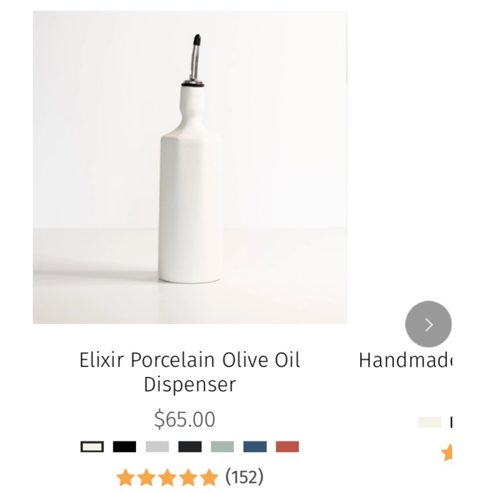 The Bright Angle Porcelain Olive Oil Dispenser